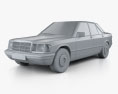 Mercedes-Benz 190 (W201) 1993 3d model clay render