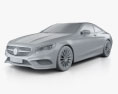 Mercedes-Benz S-class (C217) coupe AMG Sports Package 2020 3d model clay render