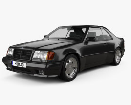 Mercedes-Benz E-class AMG widebody coupe 1993 3D model