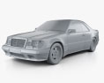 Mercedes-Benz E级 AMG widebody coupe 1988 3D模型 clay render