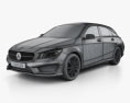 Mercedes-Benz CLA 클래스 (C117) Shooting Brake 2016 3D 모델  wire render