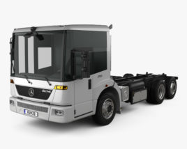 3D model of Mercedes-Benz Econic Chassis Truck 2014