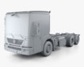 Mercedes-Benz Econic Chassis Truck 2014 3d model clay render