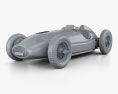 Mercedes-Benz W165 1939 3D модель clay render