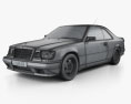 Mercedes-Benz E-class AMG coupe 1993 3d model wire render