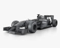 Force India 2014 3D模型 wire render