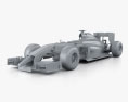 Force India 2014 3D модель clay render