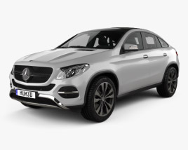 3D model of Mercedes-Benz GLE-class coupe 2017