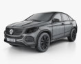 Mercedes-Benz GLE-class coupe 2017 3d model wire render