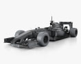 Williams FW36 2014 3D-Modell wire render