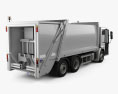 Mercedes-Benz Econic Garbage Truck Rolloffcon 3axle 2012 3d model back view