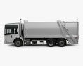 Mercedes-Benz Econic Garbage Truck Rolloffcon 3axle 2012 3d model side view