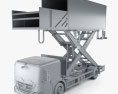 Mercedes-Benz Econic Airport Lift Platform Truck 2016 Modelo 3D clay render