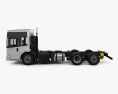 Mercedes-Benz Econic Chassis Truck 3axle 2016 3d model side view
