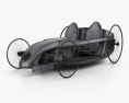 Mercedes-Benz F-Cell Roadster 2009 3D-Modell wire render