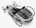 Mercedes-Benz F-Cell Roadster 2009 3D-Modell Draufsicht