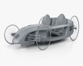 Mercedes-Benz F-Cell Roadster 2009 3d model clay render
