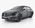 Mercedes-Benz CLA-class (C117) ShootingBrake AMG 2017 3d model wire render