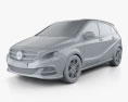 Mercedes-Benz B-class (W242) Electric Drive 2017 3d model clay render