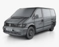 Mercedes-Benz Vito (W638) Passenger Van 2003 3D模型 wire render