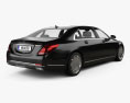 Mercedes-Benz S-class (W222) Maybach 2019 3d model back view
