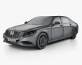 Mercedes-Benz S-клас (W222) Maybach 2019 3D модель wire render