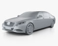 Mercedes-Benz S-клас (W222) Maybach 2019 3D модель clay render