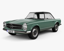 Mercedes-Benz SL-клас (W113) 1963 3D модель