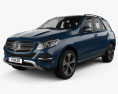 Mercedes-Benz GLE 클래스 (W166) 2017 3D 모델 