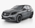 Mercedes-Benz GLE-class (W166) AMG 2017 3d model wire render