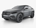 Mercedes-Benz GLC Coupe Conceito 2014 Modelo 3d wire render