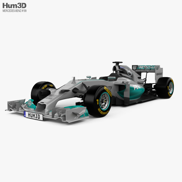 Mercedes-Benz W05 2014 3D模型