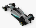 Mercedes-Benz W05 2014 3Dモデル top view