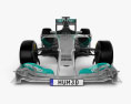 Mercedes-Benz W05 2014 3Dモデル front view