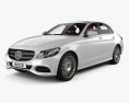 Mercedes-Benz C-class (W205) sedan with HQ interior 2017 3d model