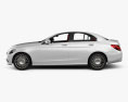 Mercedes-Benz C-class (W205) sedan with HQ interior 2017 3d model side view