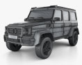 Mercedes-Benz G级 4x4-2 2015 3D模型 wire render