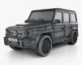 Mercedes-Benz Classe G G800 Brabus Widestar 2013 Modelo 3d wire render