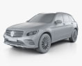 Mercedes-Benz GLC-class (X205) AMG Line 2018 3d model clay render