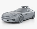Mercedes-Benz AMG GT S F1 Safety Car 2018 3D модель clay render
