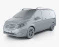 Mercedes-Benz Vito Tourer Select L2 (W447) 2018 3d model clay render