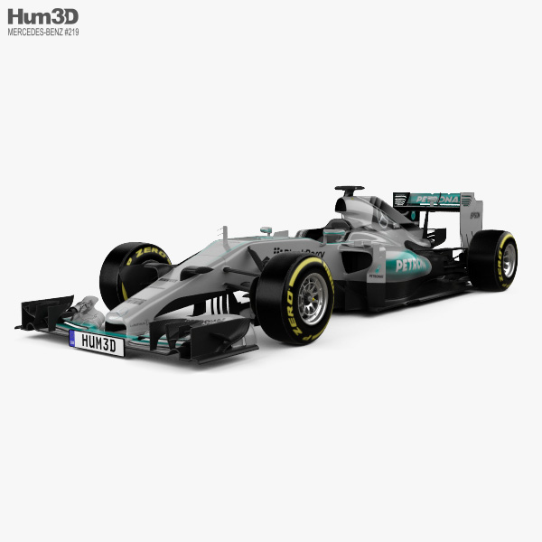 Mercedes-Benz F1 W06 하이브리드 2015 3D 모델 