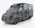 Mercedes-Benz Sprinter (W906) Ambulancia 2011 Modelo 3D wire render