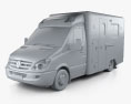 Mercedes-Benz Sprinter (W906) Ambulancia 2011 Modelo 3D clay render