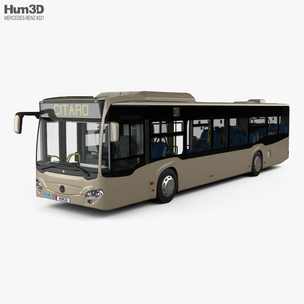 Mercedes-Benz Citaro (O530) bus with HQ interior 2011 3D model