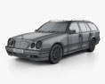 Mercedes-Benz Eクラス wagon 1999 3Dモデル wire render
