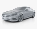 Mercedes-Benz S-class cabriolet 2020 3d model clay render