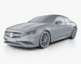 Mercedes-Benz S-class AMG cabriolet 2020 3d model clay render