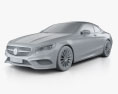 Mercedes-Benz S-class AMG Line cabriolet 2020 3d model clay render