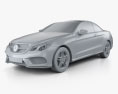 Mercedes-Benz E-class convertible AMG Sports Package with HQ interior 2017 3d model clay render